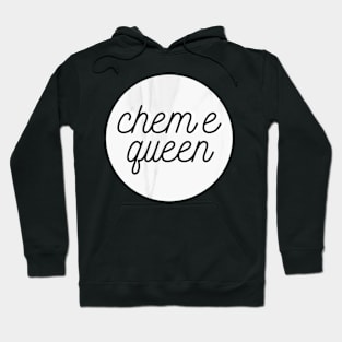 chem e queen white marble Hoodie